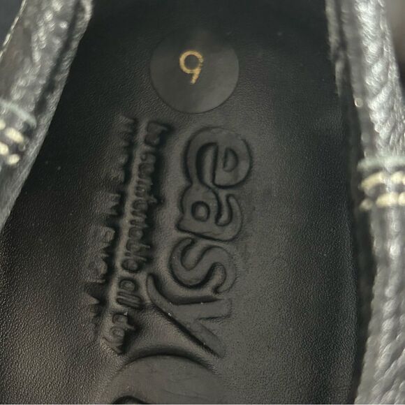 Easy B Healey Women’s Shoes Leather Sneakers Black Size 9 - Picture 6 of 8